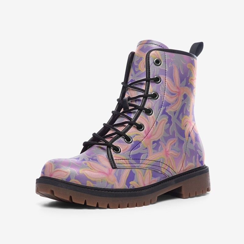HEIDI Lightweight Leather Boots, Purple