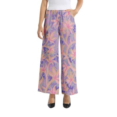 FLORA Wide Leg Pant, Purple