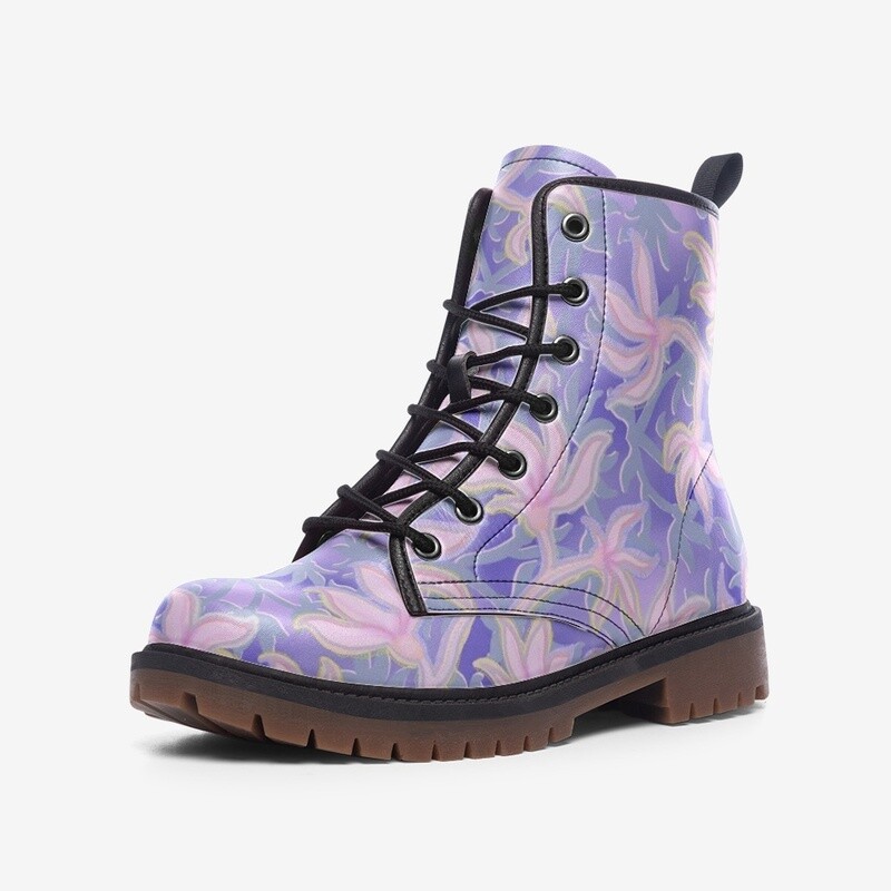 HEIDI Lightweight Leather Boots, Lilac
