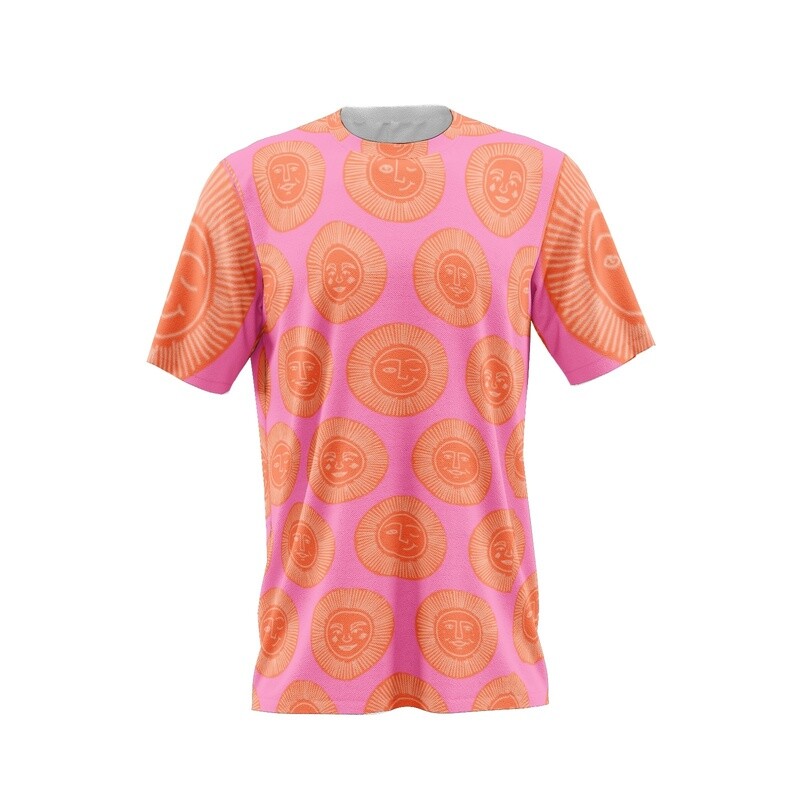 SUN GODS T-shirt, Flamingo Pink