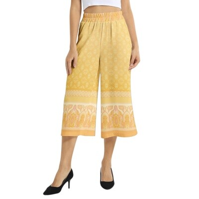 LOLA Capris Wide Leg Pant, Golden Hour Yellow