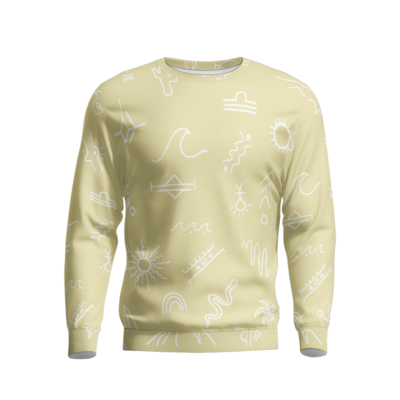 TROPICAL ELEMENTS Sweatshirt, Light Beige