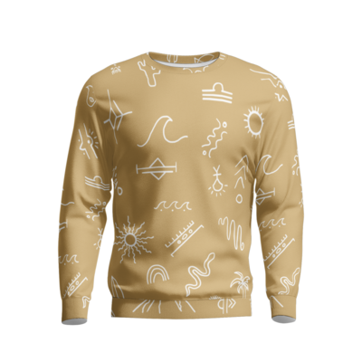 TROPICAL ELEMENTS Sweatshirt, Beige