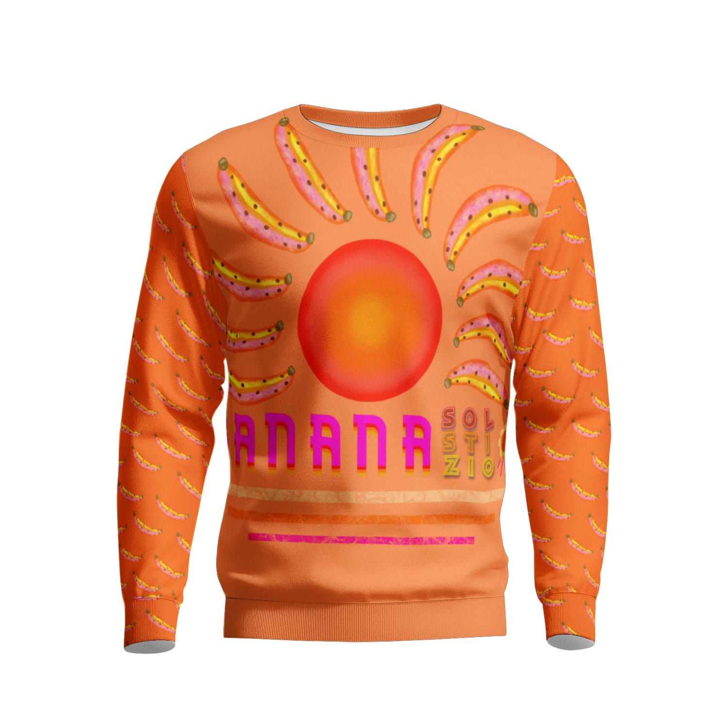 WILD BANANA Sweatshirt, Orange, Size: S