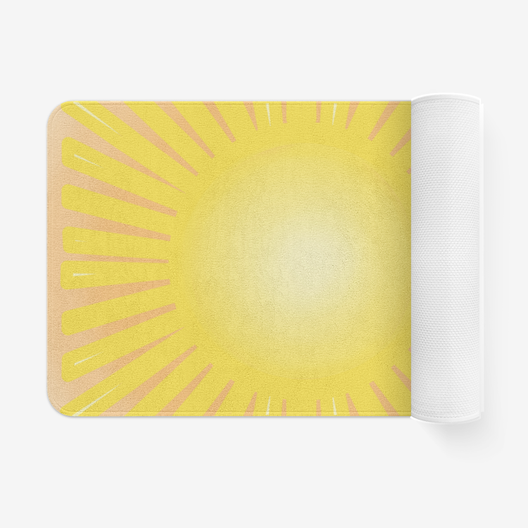 SUNNAMO Microfiber Chevron Non-Slip Soft Mat