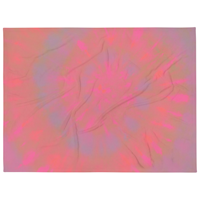 MOLLY Tie Dye  Hypoallergenic Throw Blanket