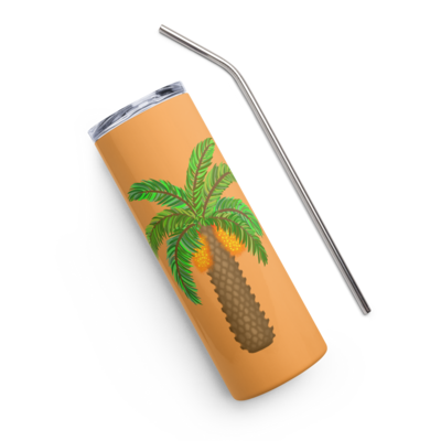 LA BAMBA Stainless Steel Tumbler, Light Orange