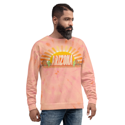 ARIZONA TIE DYE Recycled Sweatshirt, Pink