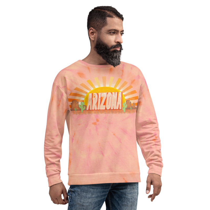 ARIZONA TIE DYE Recycled Sweatshirt, Pink