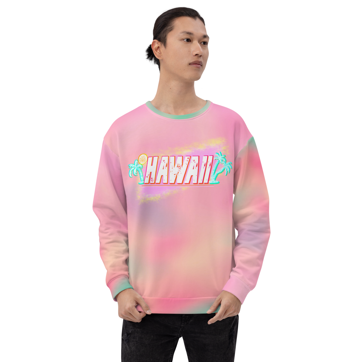 HAWAII TIE DYE Recycled Sweatshirt, Tuttifrutti