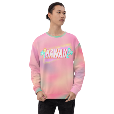 HAWAII TIE DYE Recycled Sweatshirt, Tuttifrutti
