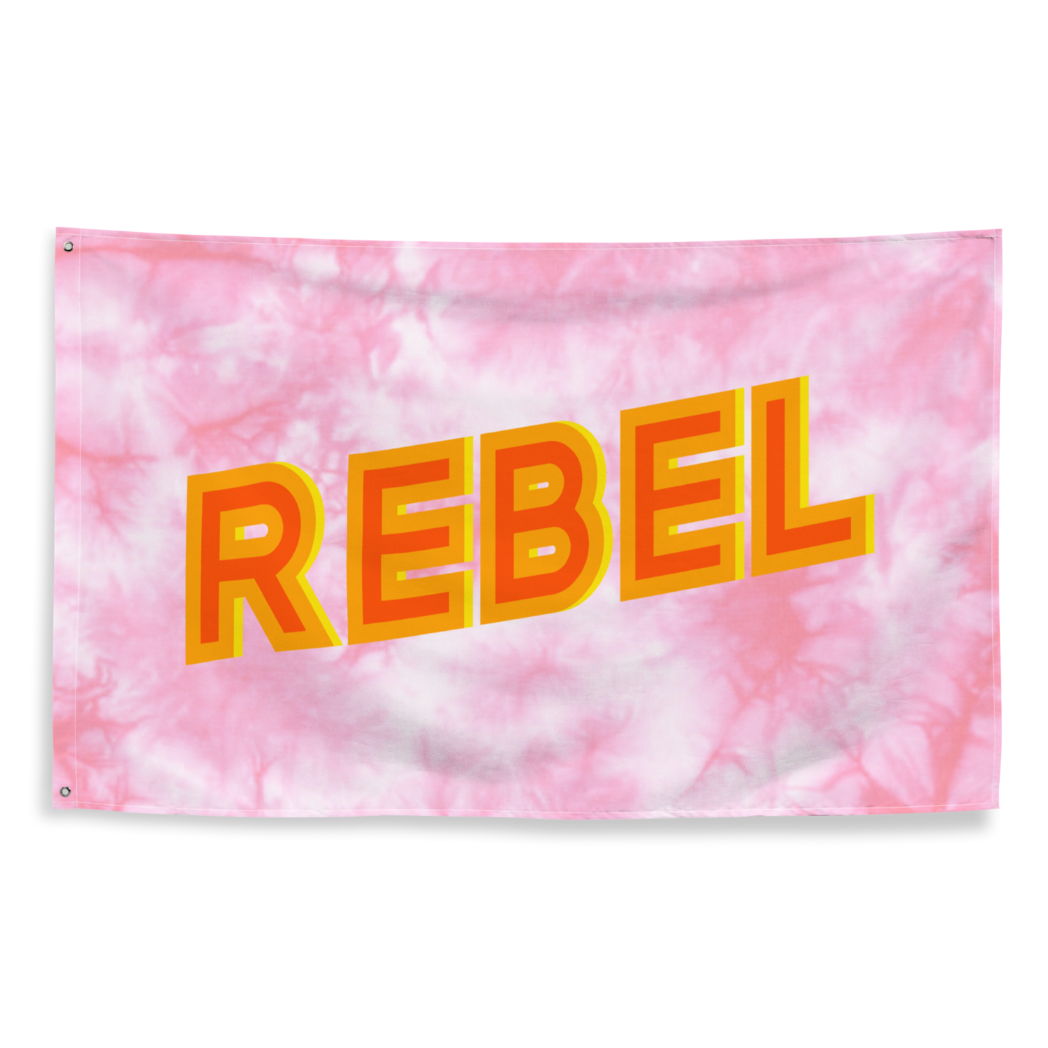 REBEL Flag, Light Pink Tie Dye