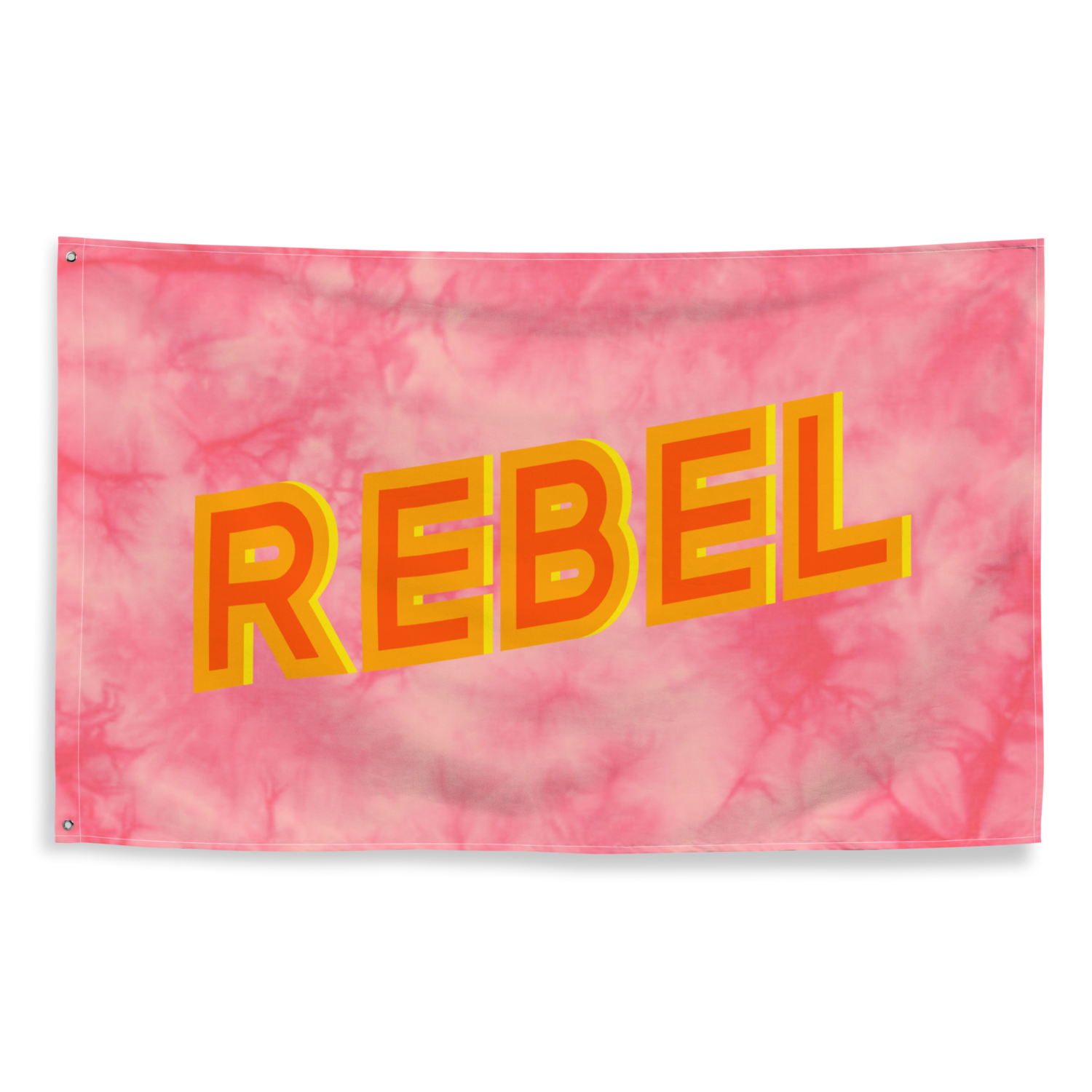 REBEL Flag, Pink Tie Dye