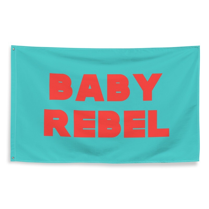BABY REBEL Flag, KIDS COLLECTION, Deep Turquoise