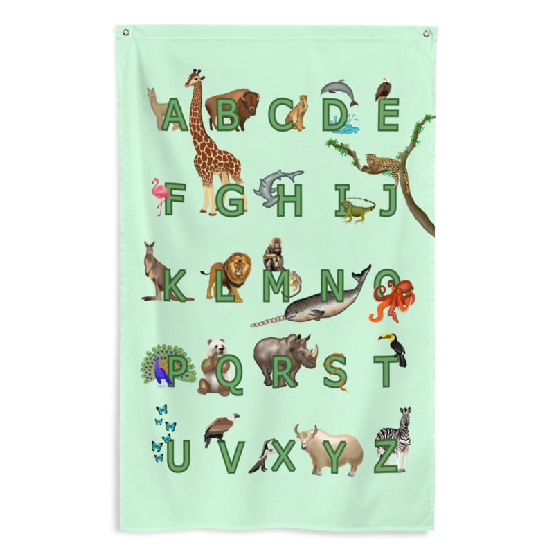 THE WILD ABC Flag, KIDS COLLECTION