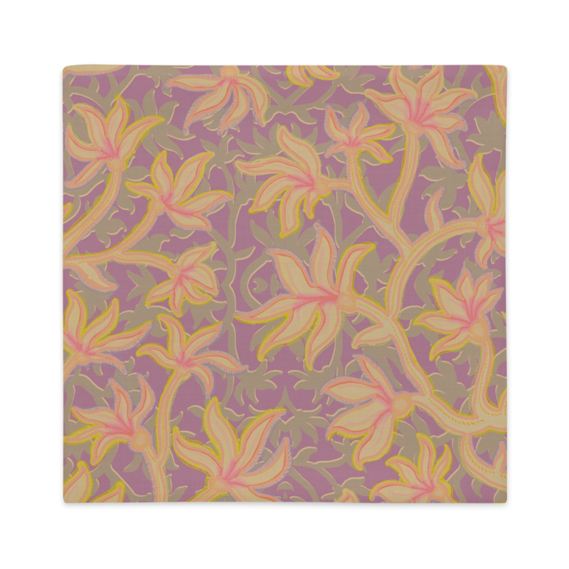 KALE Premium Pillow Case, Dusty Purple