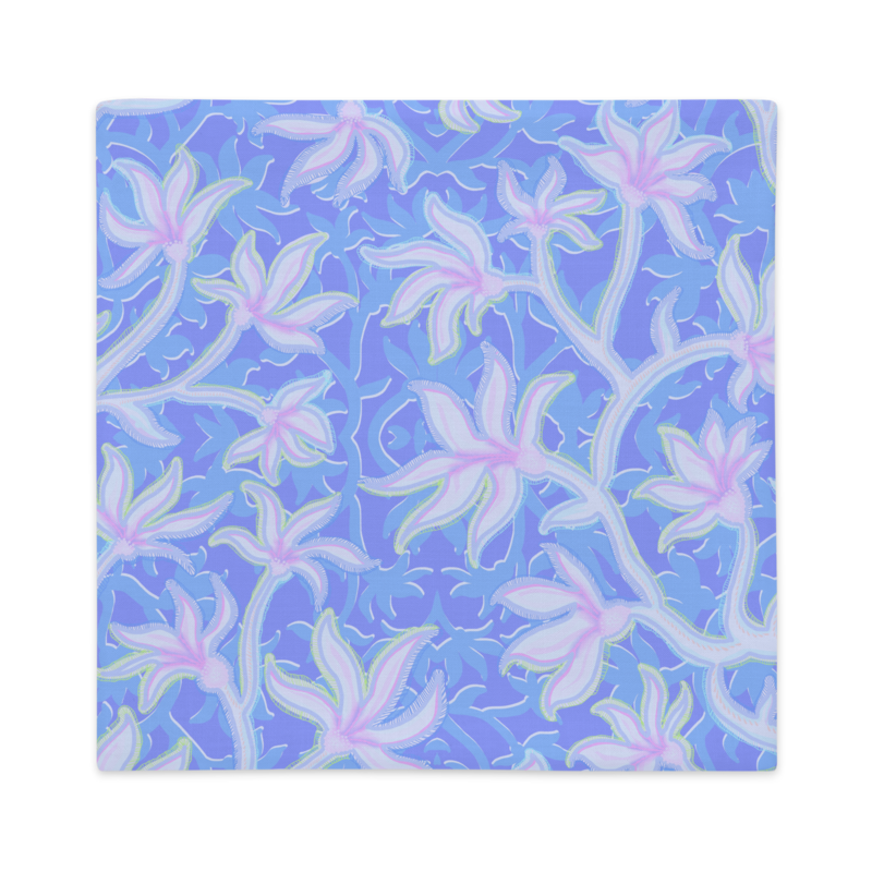 KALE Premium Pillow Case, Cornflower Blue