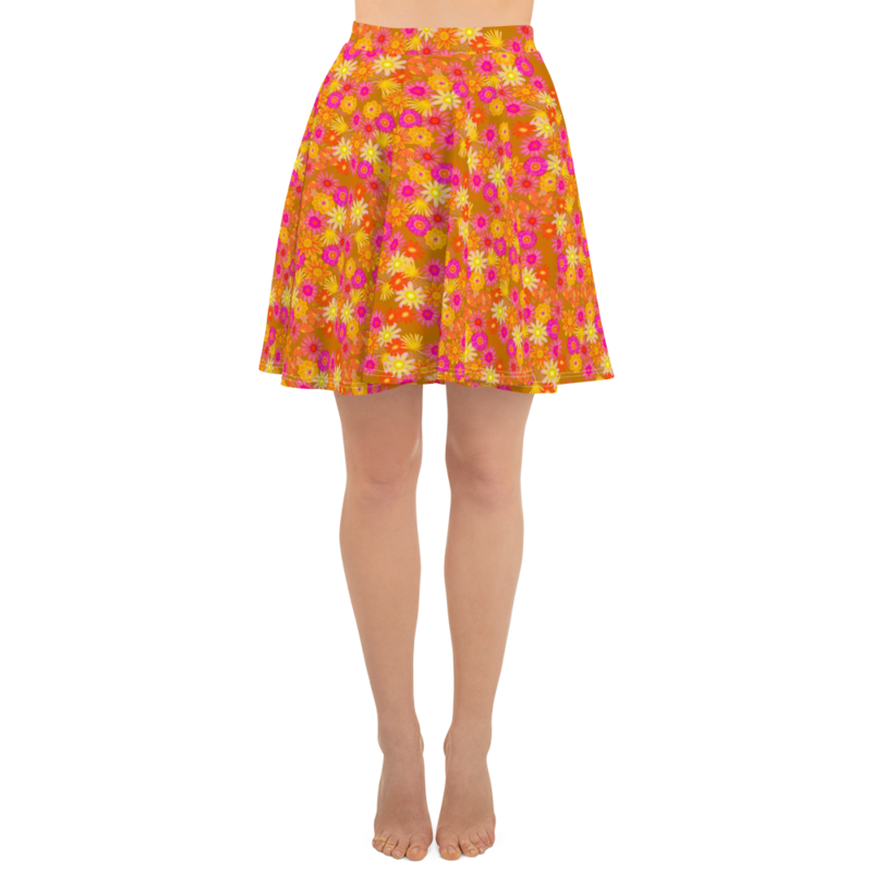 HAYLIE Flower Pedel Shirt, Mustard