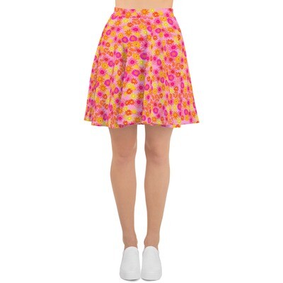 HAYLIE Flower Pedel Skirt, Peach