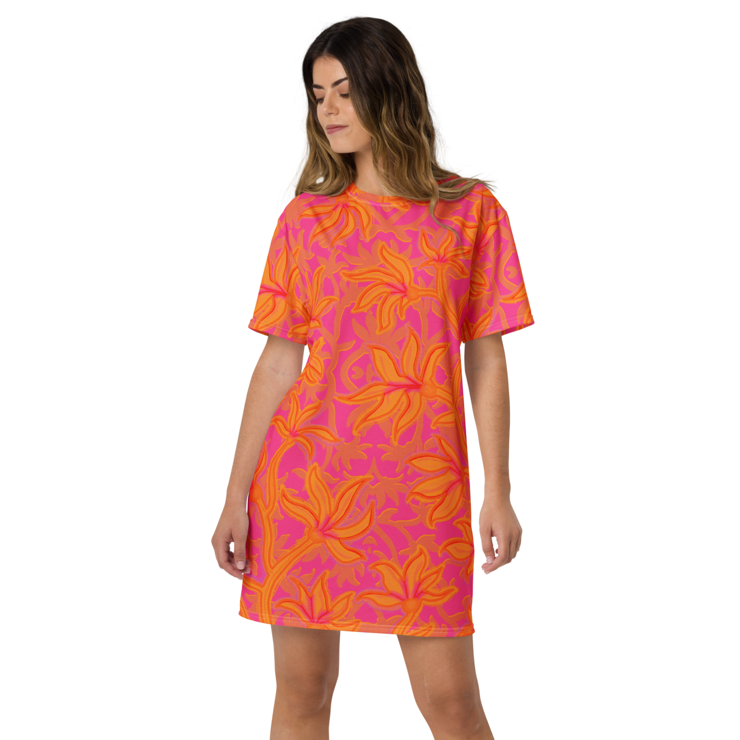 AISHA T-shirt Tunic, Red