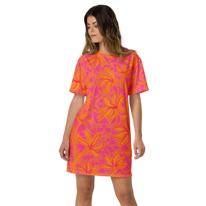 AISHA T-shirt Tunic, Red