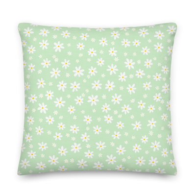 DAISY FIELD Premium Pillow, Green
