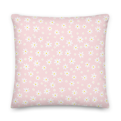 DAISY FIELD Premium Pillow, Light Pink