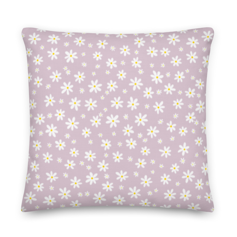 DAISY FIELD Premium Pillow, Violet