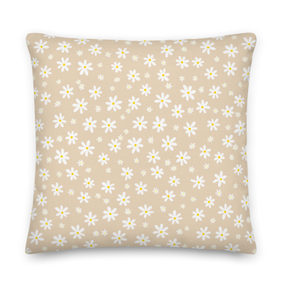 DAISY FIELD Premium Pillow, Beige