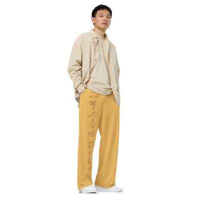 SEASIDE Wide-leg Pants, Deep Sun Yellow