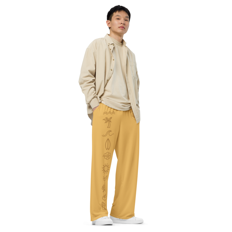 SEASIDE Wide-leg Pants, Deep Sun Yellow