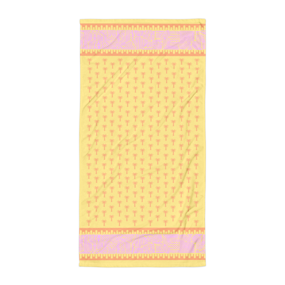 AHILO Beach Towel, Sunny Yellow
