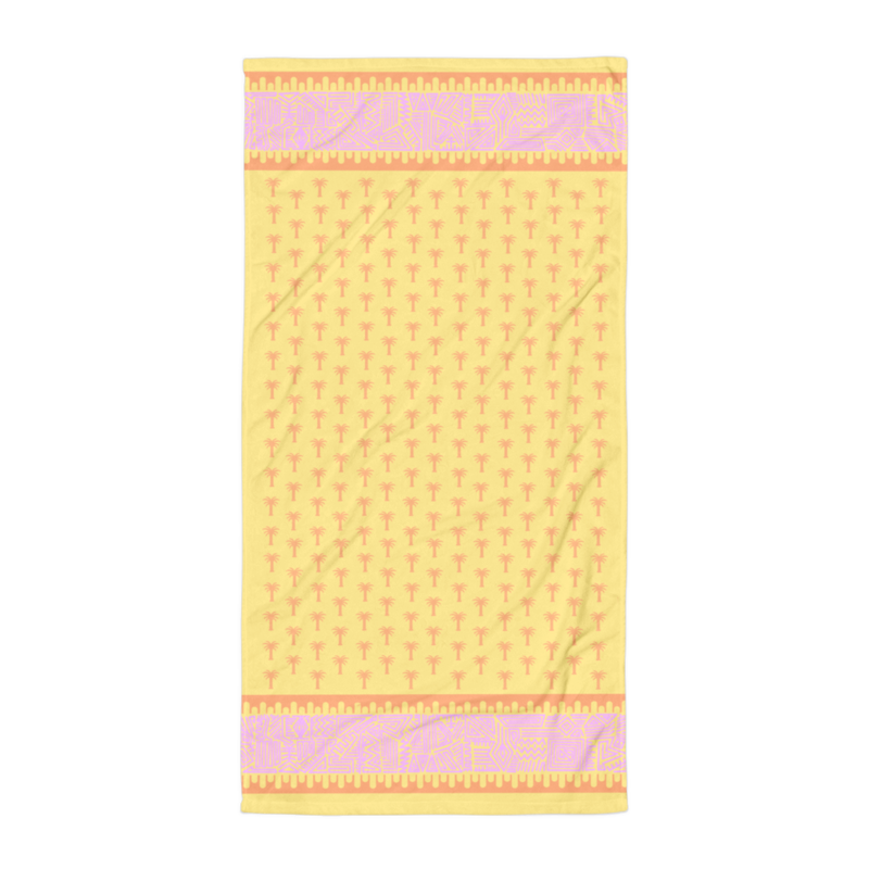AHILO Beach Towel, Sunny Yellow