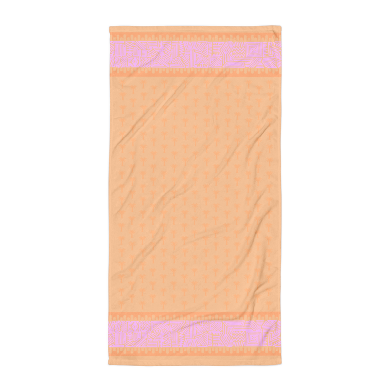 AHILO Beach Towel, Peach