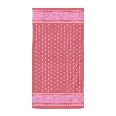 JIHRO Beach Towel, Dark Blush Pink