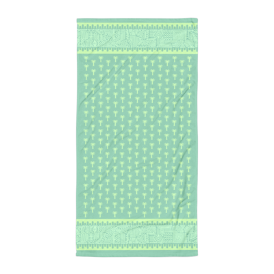 MIHAJLO Beach Towel, Light Teal