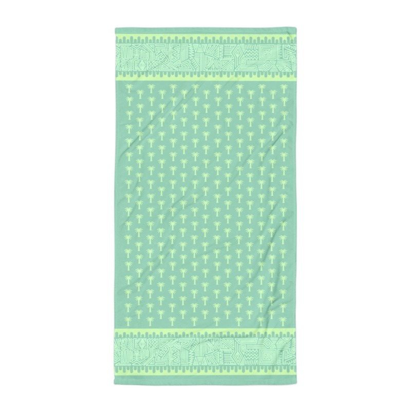 MIHAJLO Beach Towel, Light Teal