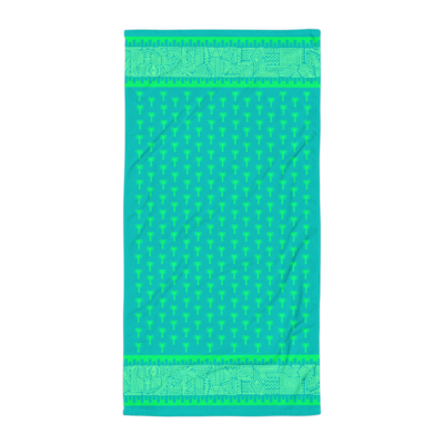 MALAKAI Beach Towel, Dark Teal