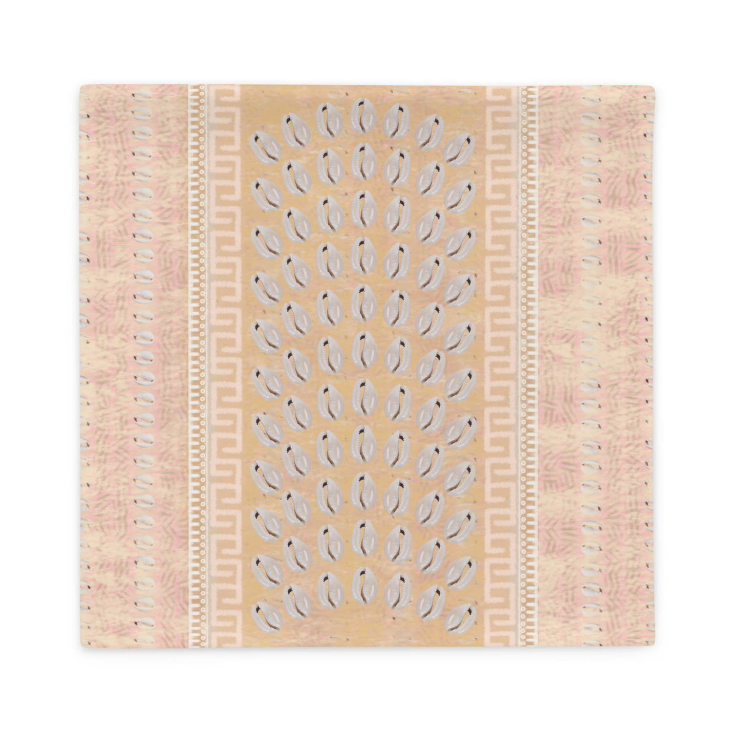 KAYLE Faux Seashell Printed Pillow Case, Pink