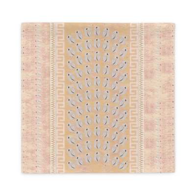 KAYLE Faux Seashell Printed Pillow Case, Pink