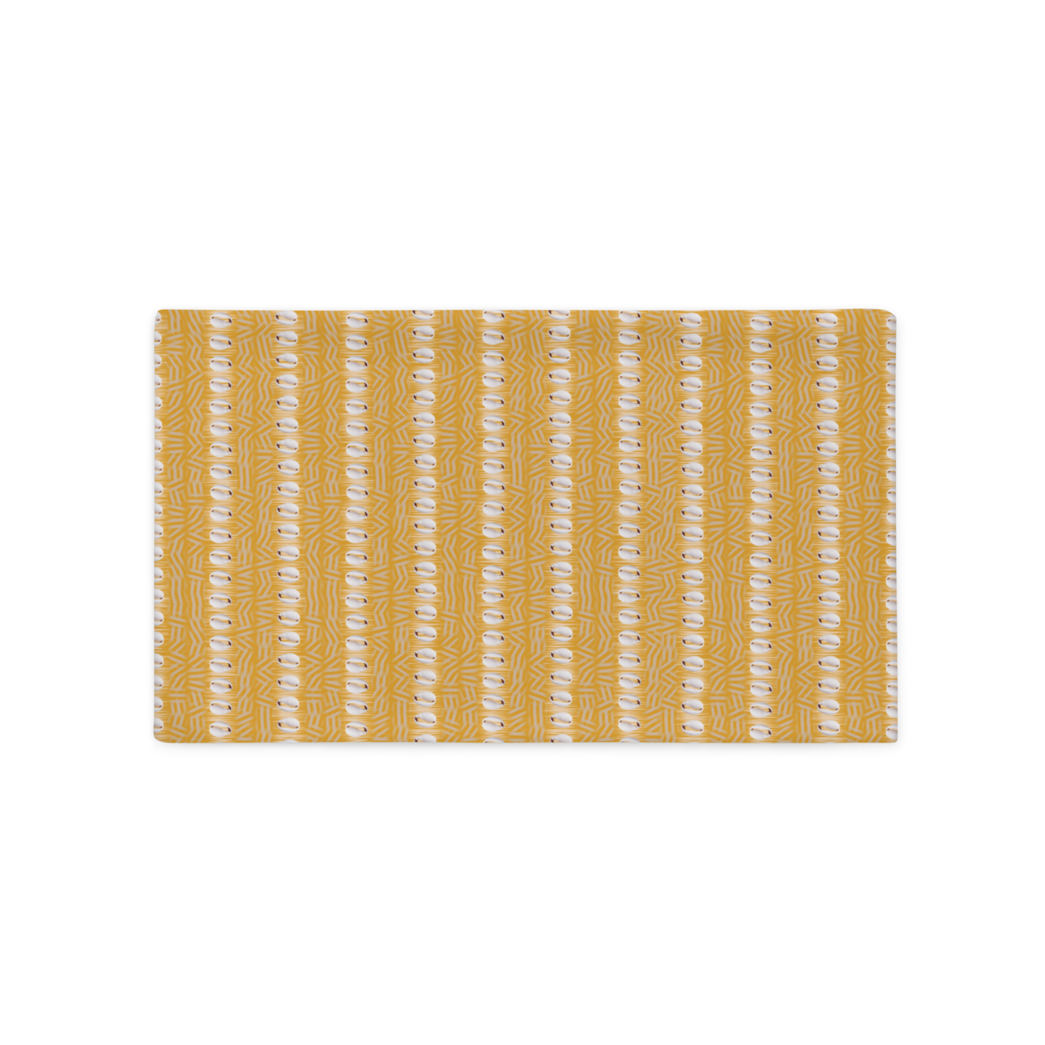 HOLLY Faux Seashell Printed Pillow Case, Dark Yellow