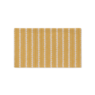 HOLLY Faux Seashell Printed Pillow Case, Dark Yellow