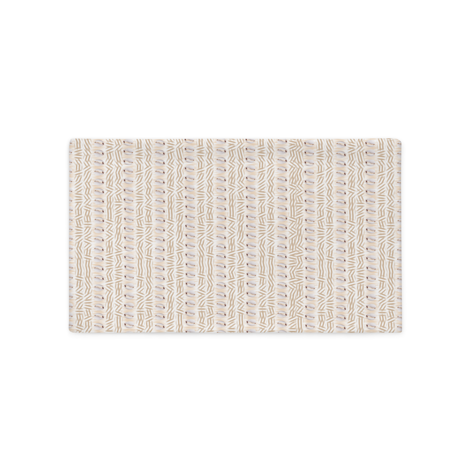 HOLLY Faux Seashell Printed Pillow Case, White