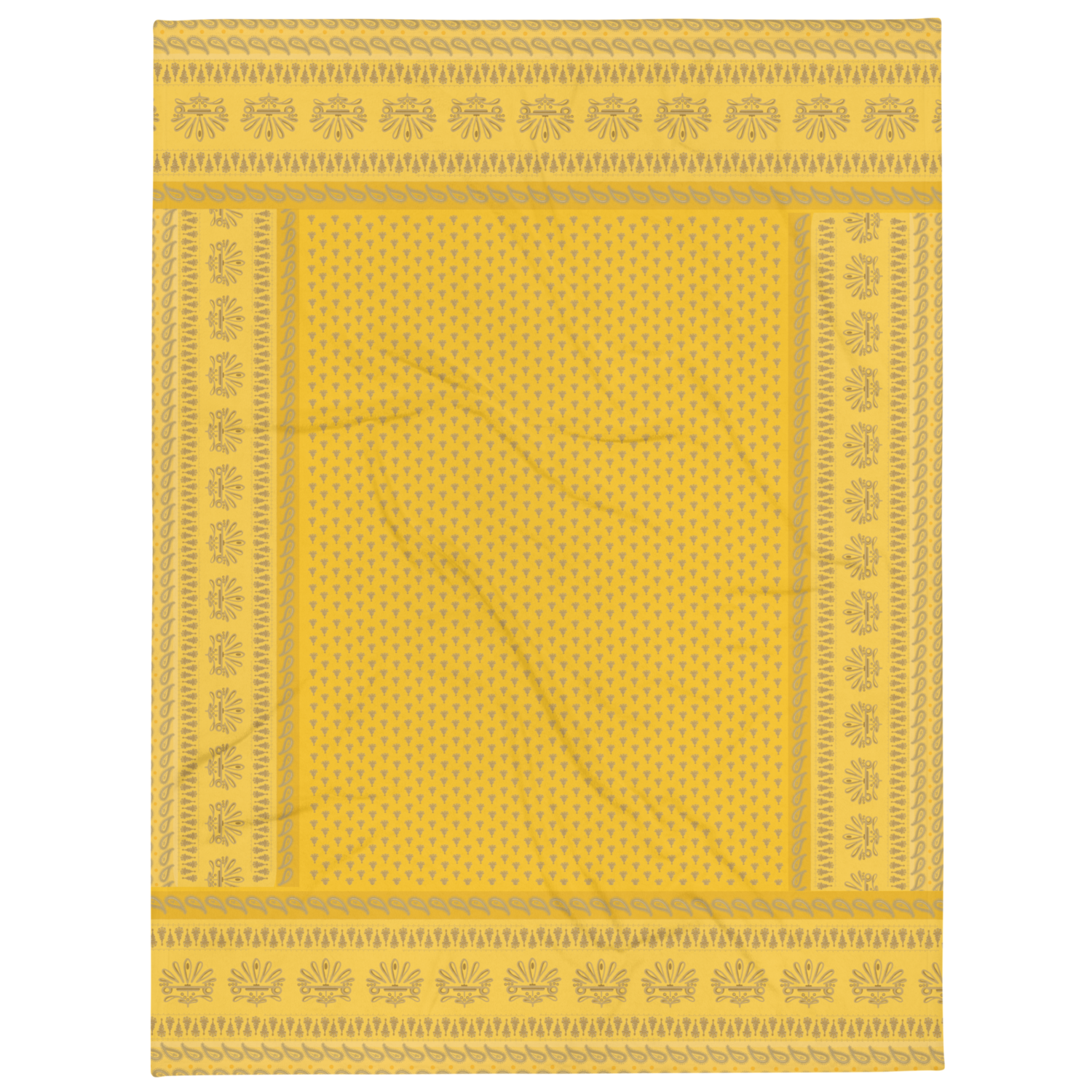 KALI Throw Blanket, Saphran Yellow