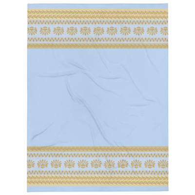 MUMBAI Throw Blanket, Sky Blue