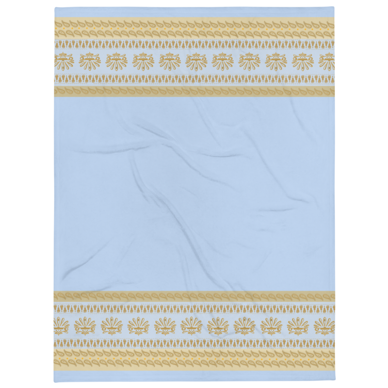 MUMBAI Throw Blanket, Sky Blue