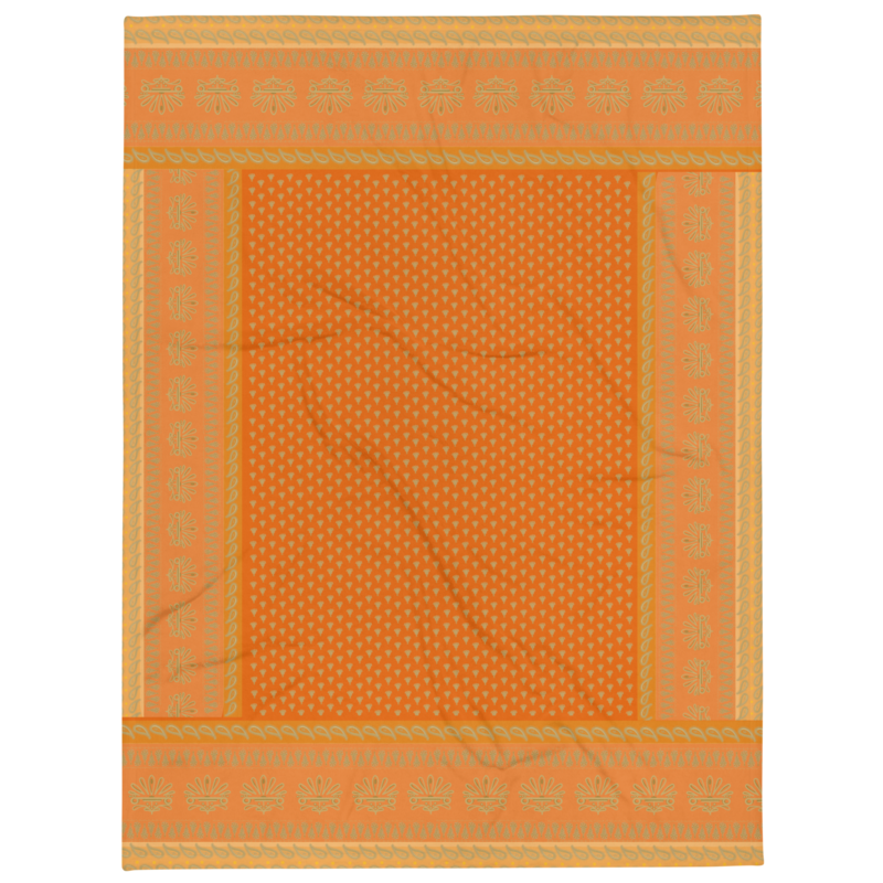 KALI Throw Blanket, Orange