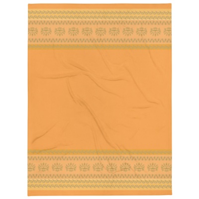 MUMBAI Throw Blanket, Orange