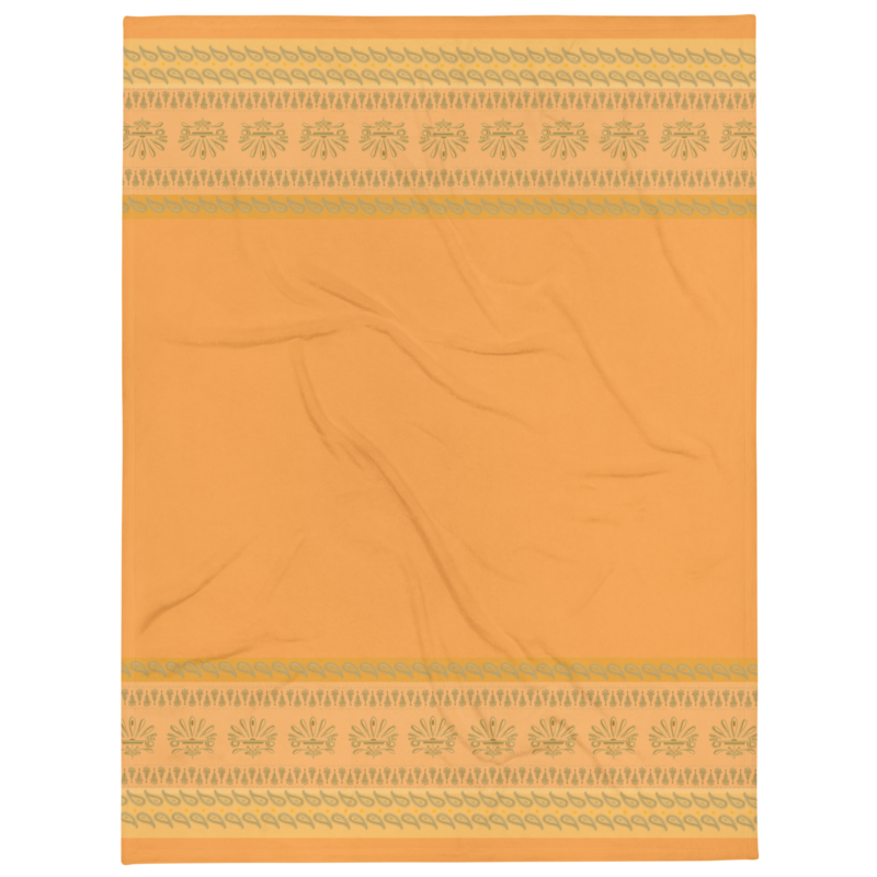 MUMBAI Throw Blanket, Orange