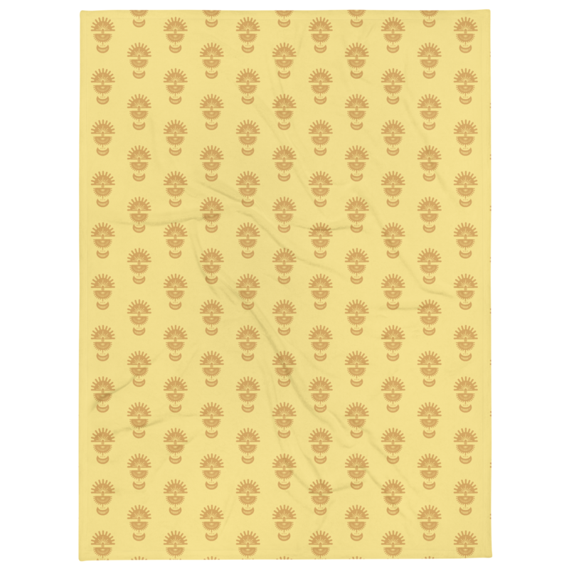 KAIOA Throw Blanket, Yellow